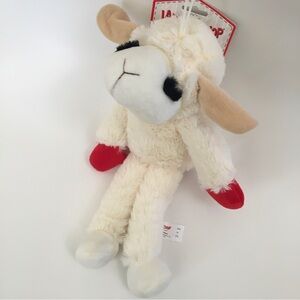 NEW Dog Toy Lamb Chop Tug Toss Cuddle Soft Plush